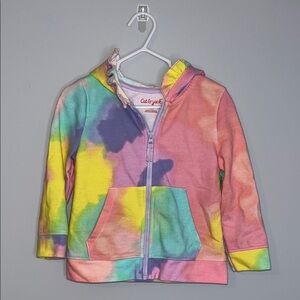 Girls Cat & Jack Kids Tie-Dye Hoodie
